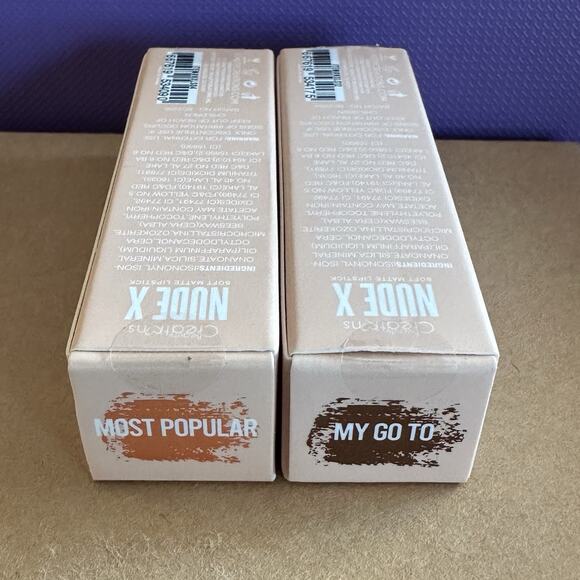 2 PACK Beauty Creations Nude X Soft Matte Lipstick Most Popular/My Go To * NEW * - Picture 2 of 5